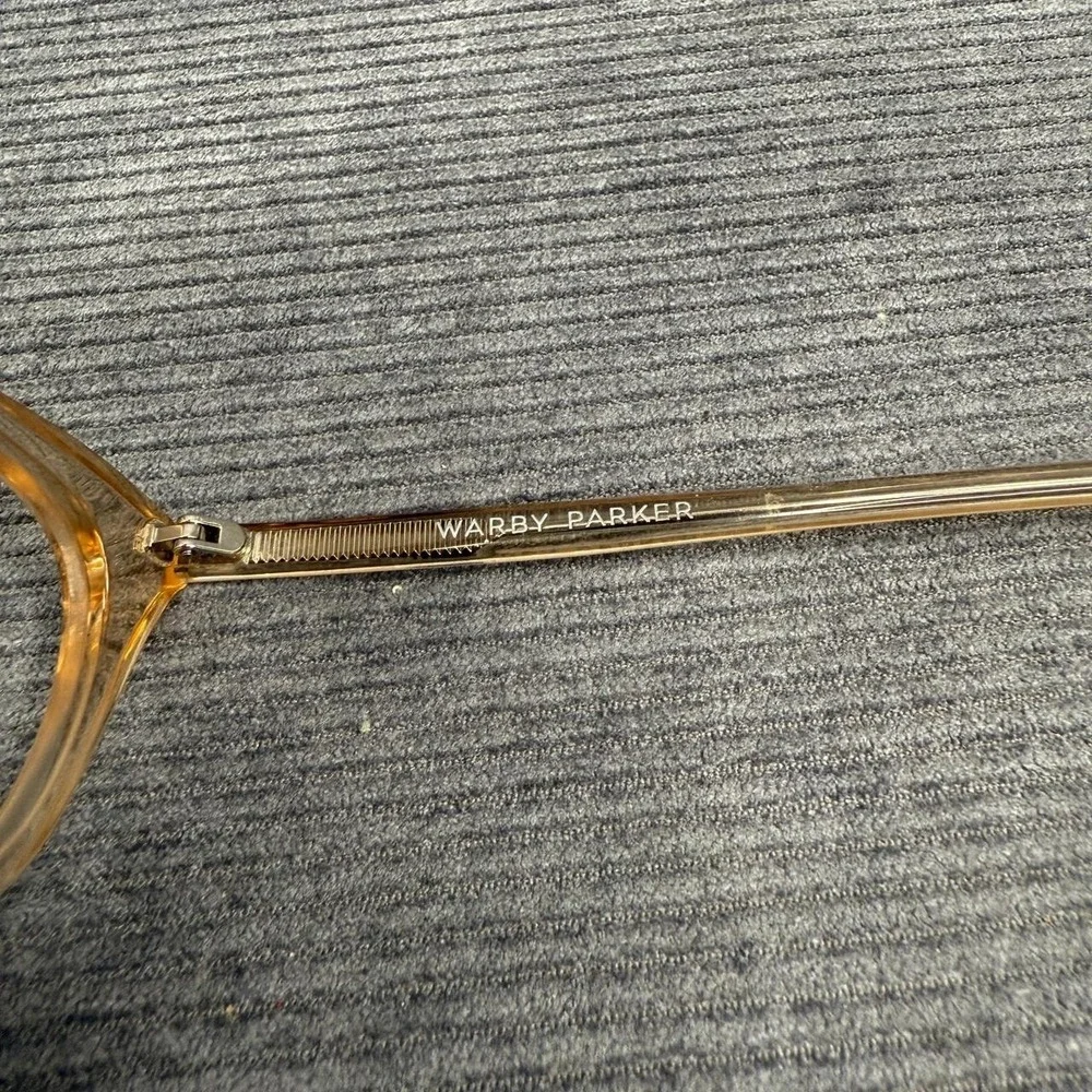 Warby Parker Chelsea 665 Eyeglasses Frames Crystal‎ Champagne Amber 48-19-145
